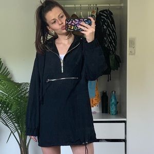 DANIELLE GUIZIO NYLON WINDBREAKER HOODIEDRESS